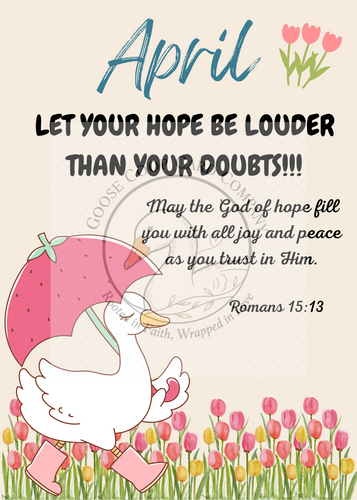 April College Student Encouragement Card