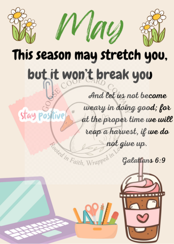 May College Student Encouragement Card